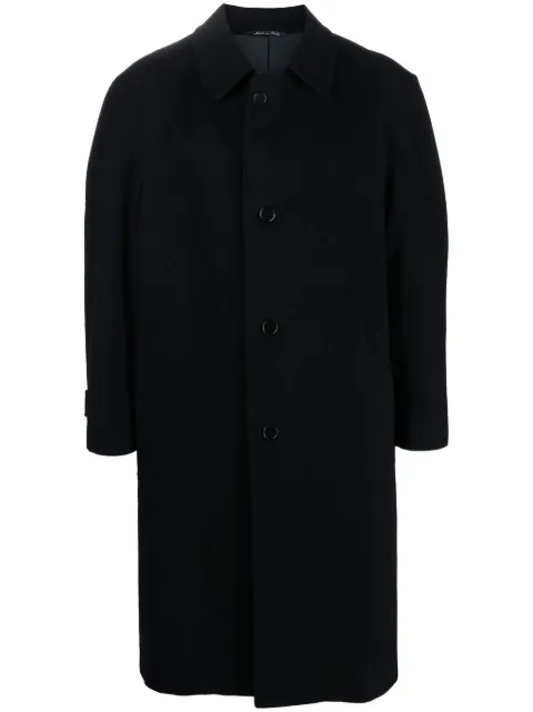A.N.G.E.L.O. Vintage Cult 1980s single-breasted wool coat Blue ANG480TA