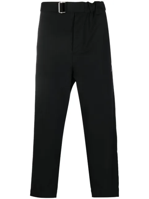 OAMC belted-waist straight trousers Black 22A28OAU45LANOA028