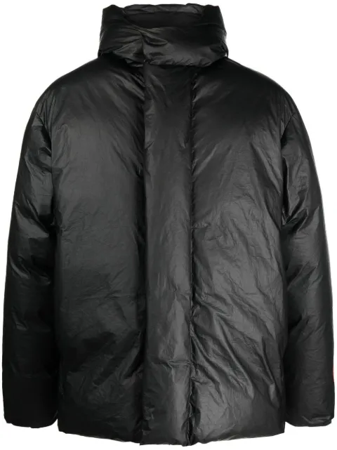 Heron Preston hooded puffer jacket Black HMED011F22FAB0011000