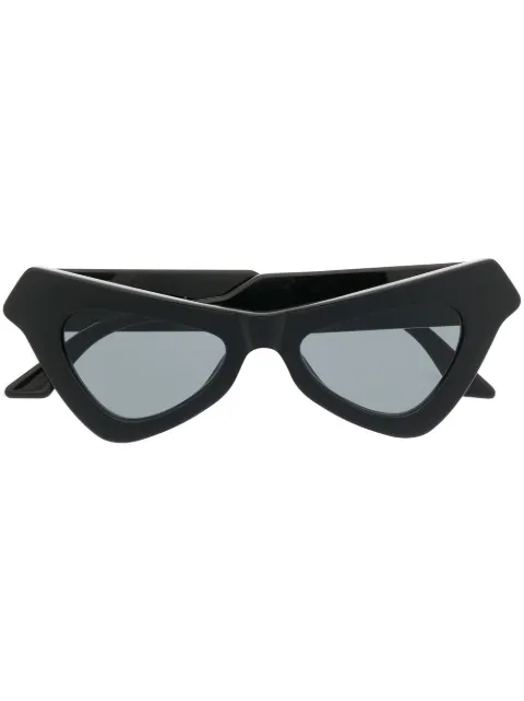 Marni Eyewear Fairy Pool triangular-frame sunglasses Black TQQBLACK