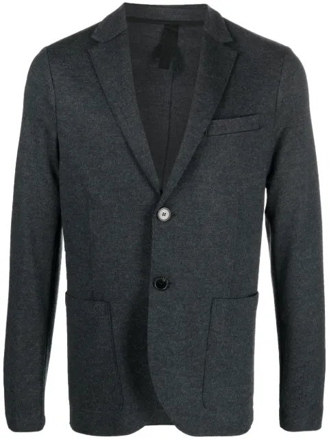Harris Wharf London virgin-wool single-breasted blazer Grey C8G22MYM