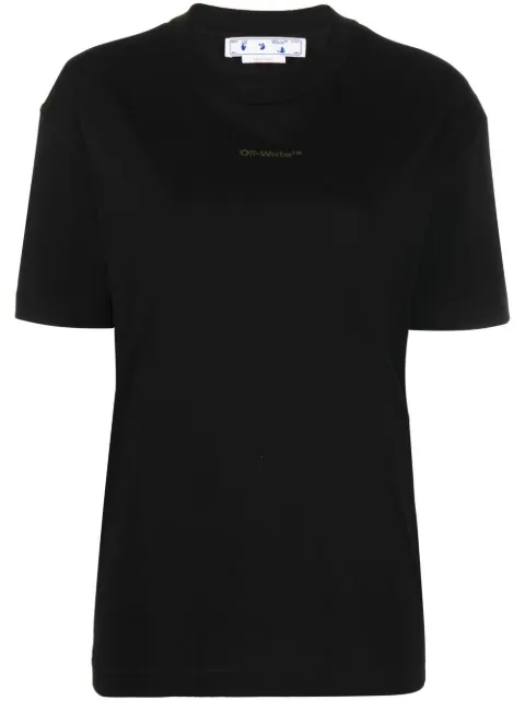 Off-White Arrows-logo cotton T-shirt Black OWAA089F22JER0041084