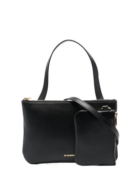 Jil Sander logo-stamp shoulder bag Black J08WG0009P4874