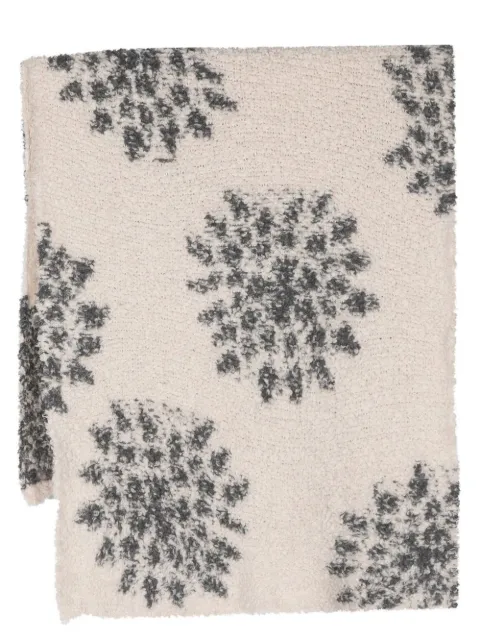 Brunello Cucinelli floral-knit scarf Neutrals M1F352879CT961