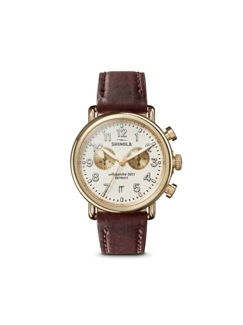 Shinola Runwell 2 Eye Chrono 41mm White S0120141502