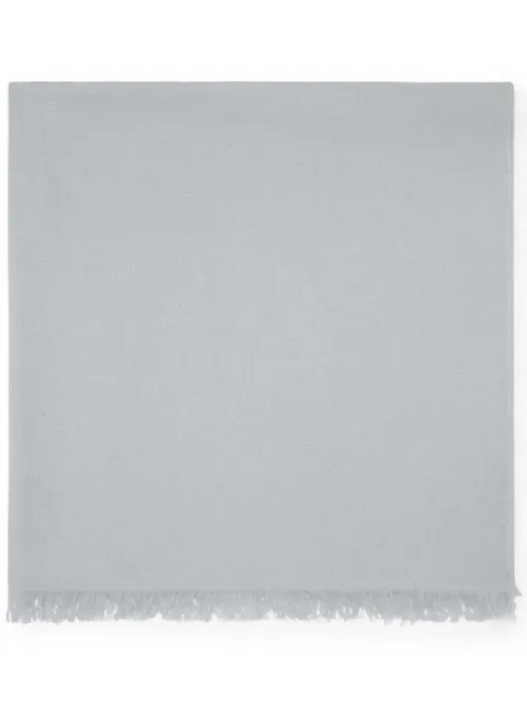 Brunello Cucinelli fringed-edge cashmere scarf Grey MSC924059C072