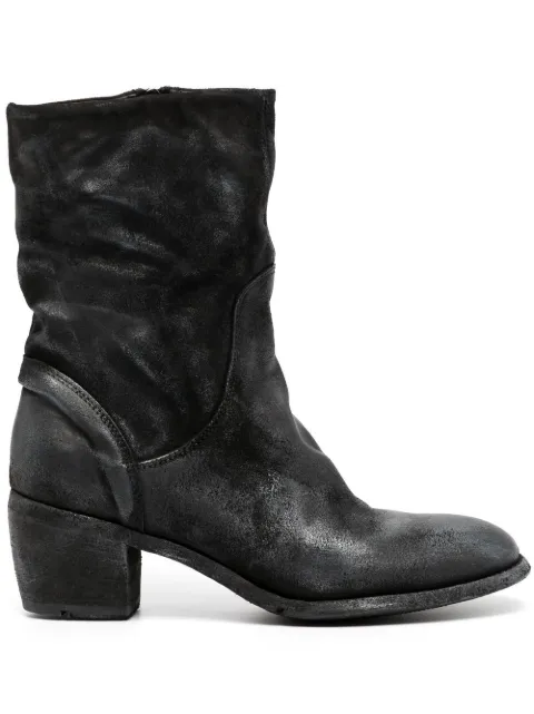 Madison Maison laminated metallic-finish 60mm ankle boots Silver AH26A