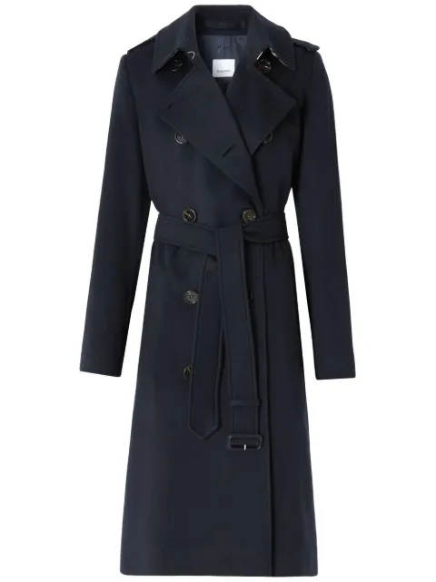 Burberry Kensington cashmere trench coat Blue 8058193
