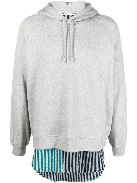 Sunnei long-sleeve hoodie Grey MRTWXTOP003