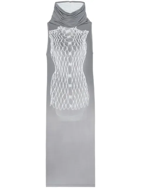 MM6 Maison Margiela Dummy sleeveless midi dress Grey S52CT0760S24484