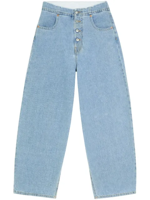 MM6 Maison Margiela mid-rise cropped jeans Blue S52LA0194S30846