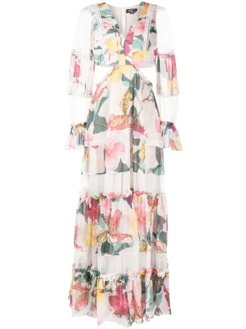 PatBO Hibiscus cut-out maxi dress Pink VEL20184US
