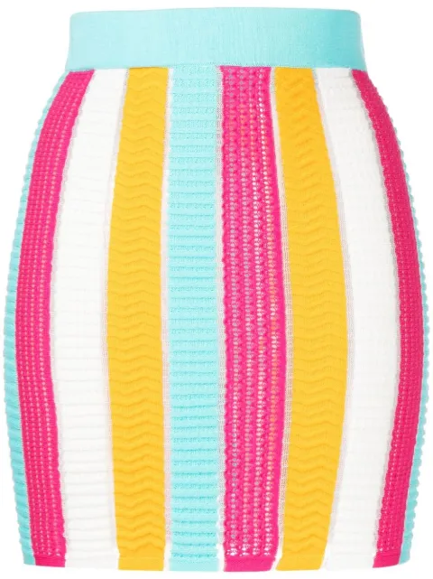 Solid & Striped colour-block knitted skirt Multicolour SU22420MTSTK