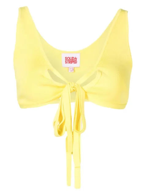 Solid & Striped The Kai bikini top Yellow SU222012LMNK
