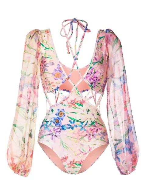 PatBO Iris cut-out bodysuit Pink BOB21713US