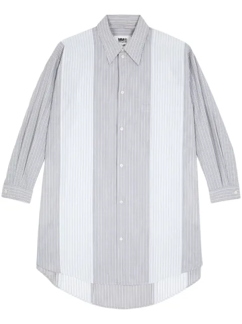 MM6 Maison Margiela striped shirt dress Grey S52CT0766S76458