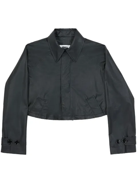 MM6 Maison Margiela cropped trench coat Black S52AM0241S53057