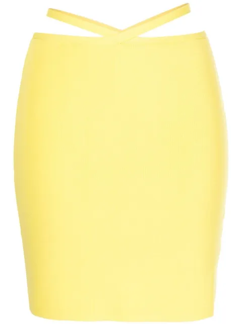 Solid & Striped The Kai fitted skirt Yellow SU22424LMNK