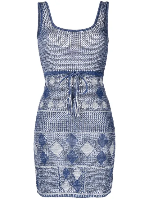 Solid & Striped The Kimberly knitted dress Blue SU22322LAPK