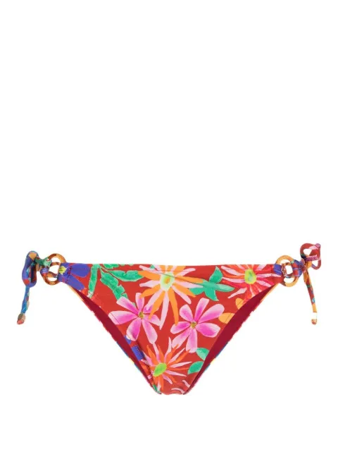 PatBO Aster floral-print bikini brief Red CAB21520US