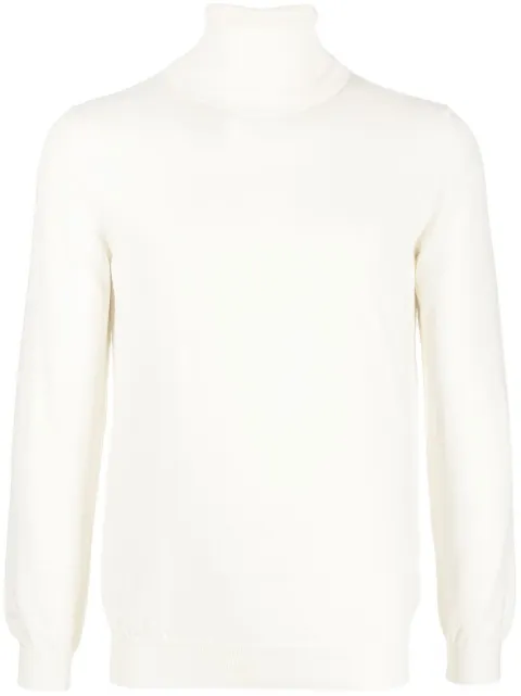 Zanone long-sleeve roll-neck jumper White 811938Z0290