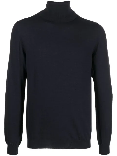 Zanone roll-neck long-sleeve jumper Blue 811938Z0290