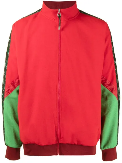 Toga Virilis colour-block zipped sweater Red TV22JC355E