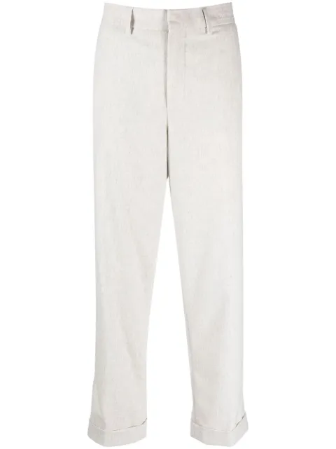 Closed rolled-cuff cropped trousers Grey C9101935S22