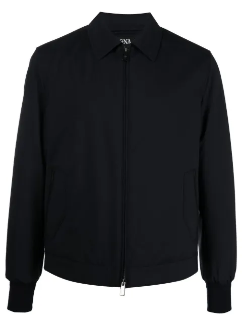 Zegna zip-front shirt jacket Blue E7T207140K