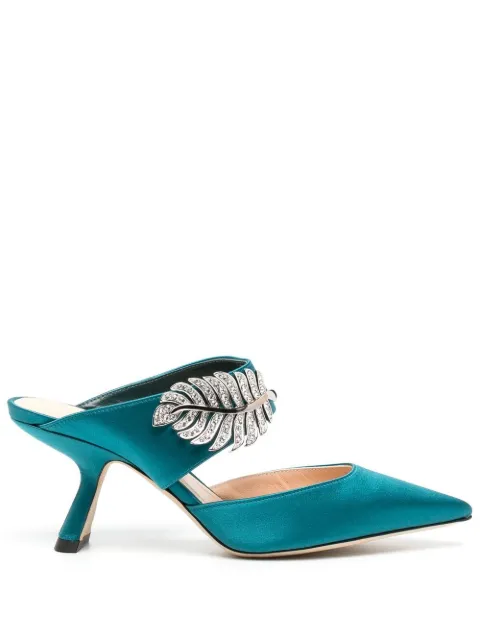 Nicholas Kirkwood Monstera mules Blue 907A4SSTN