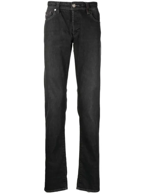 Sartoria Tramarossa Leonardo slim-cut mid-rise jeans Black LEONARDO