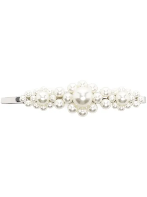 Simone Rocha pearl-embellished hair clip Silver CLP30904