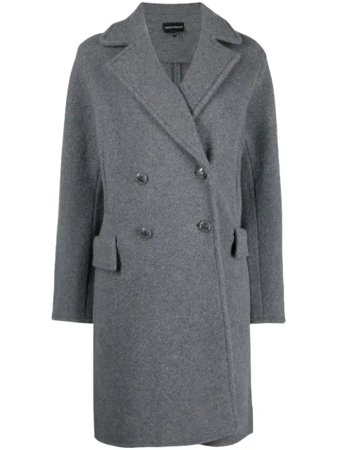 Emporio Armani double-breasted coat Grey 6L2LT22M06Z