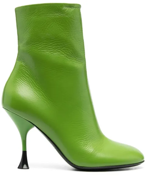 3juin ankle-length side-zip 100mm boots Green 323W7006R0659504
