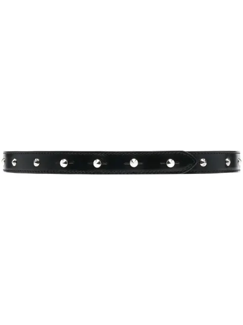 Alexander McQueen studded leather belt Black 7186931BREE