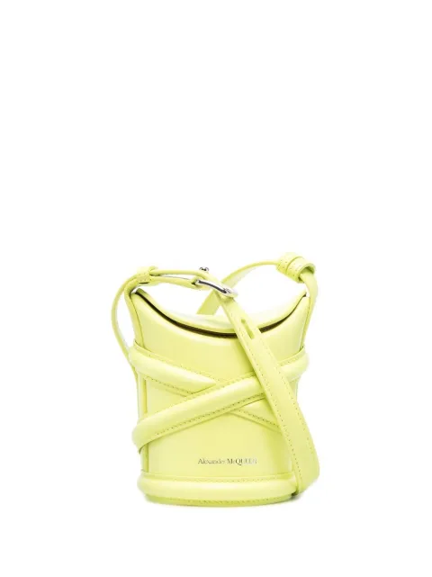 Alexander McQueen micro The Curve cross body bag Green 6826831YBA7