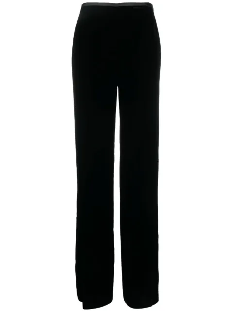 Emporio Armani elasticated straight-leg trousers Black 8N2P012NXYZ