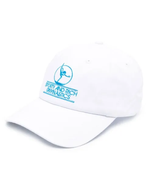 Sporty & Rich embroidered-logo baseball cap White AC482WH