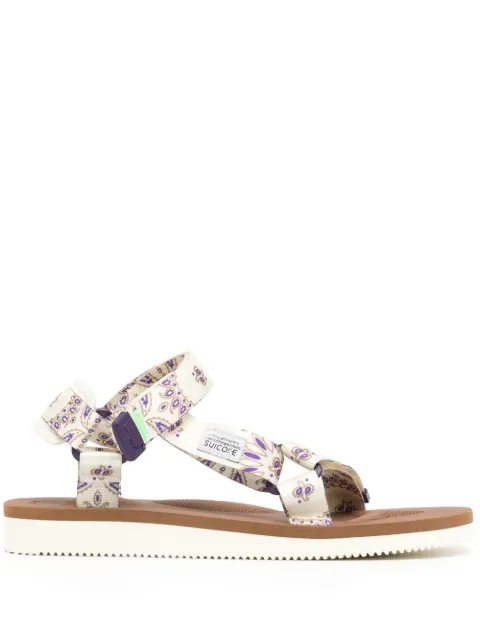 Suicoke DEPA-Cab paisley-print sandals White OG022CabPT05