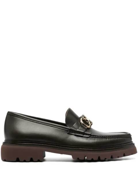 Ferragamo moccasins with Gancini ornament Brown 753159
