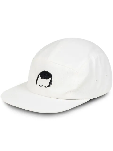 GUTTER CAT GANG embroidered-logo cap White GCG005