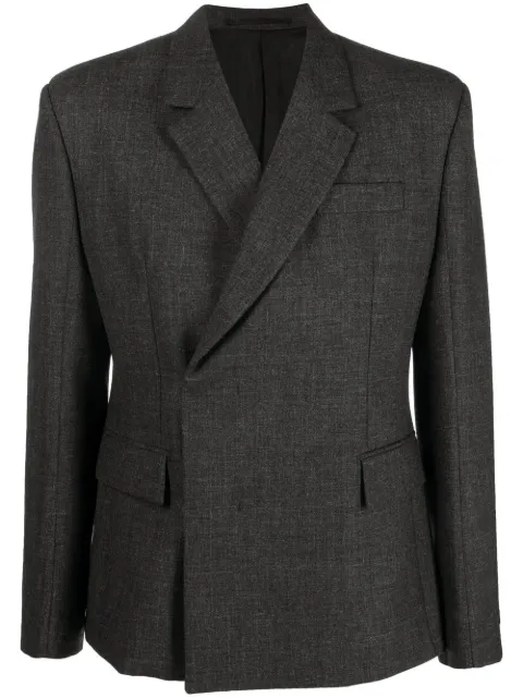 Prada double-breasted tailored blazer Grey UGN204S22211CZ