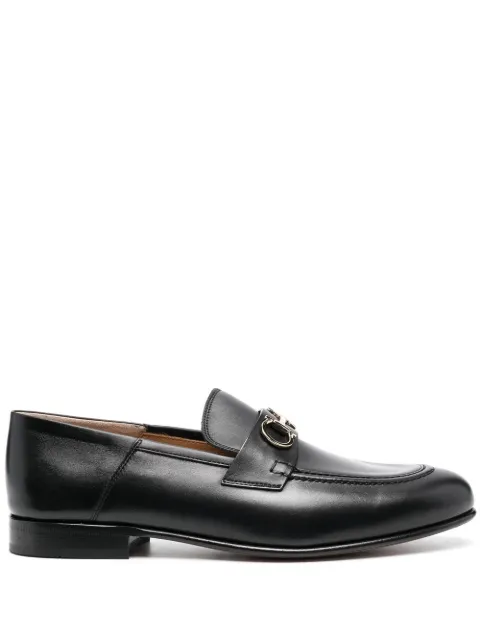 Ferragamo 20mm Ottone Gancini-buckle loafers Black 758468