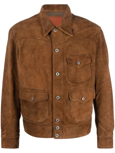 Ralph Lauren RRL suede shirt jacket Brown 782871510001