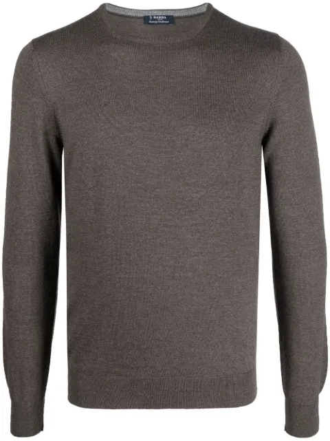 Barba crew-neck knit jumper Grey 1429055567