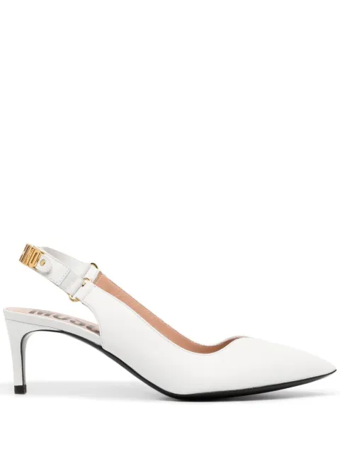 Moschino 55mm leather pumps White MA10015C1FMF0