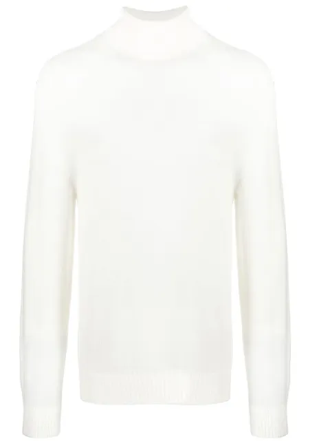 Jil Sander roll neck knitted sweater Neutrals J47GP0025J14524