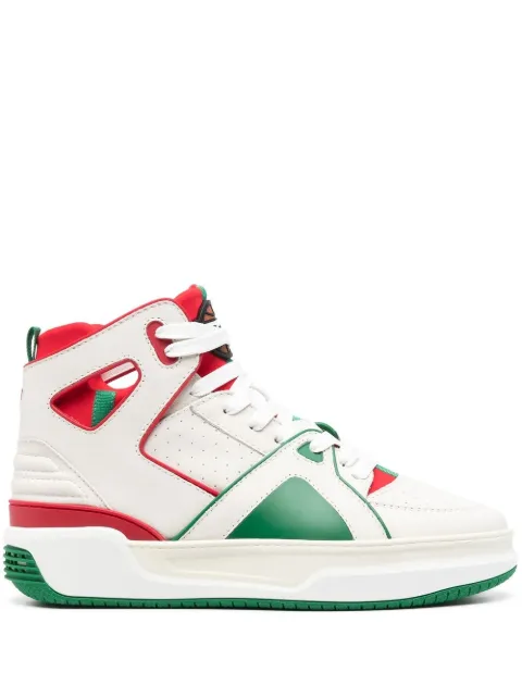 Just Don panelled leather sneakers Neutrals 33JUSQ01226880