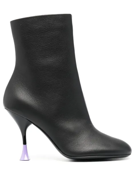 3juin 95mm leather ankle boots Black 323W70060657997