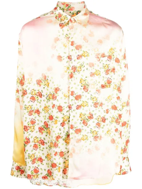Marni floral-print long-sleeve shirt Neutrals CUMU0259A1USCU50